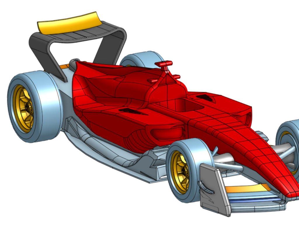 red f1 car
